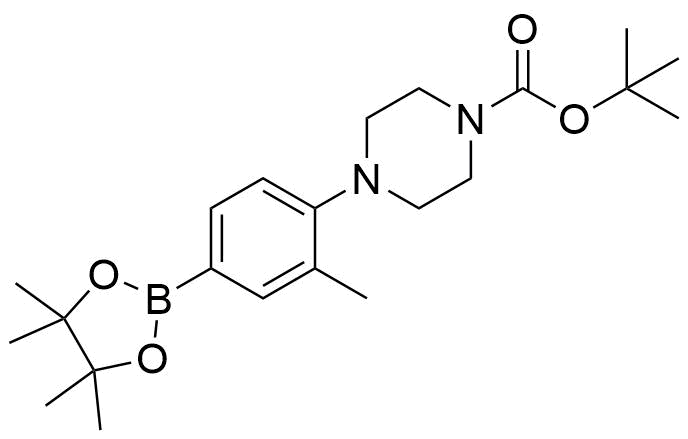 tert-butyl 4-(2-methyl-4-(4,4,5,5-tetramethyl-1,3,2-dioxaborolan-2-yl)phenyl)piperazine-1-carboxylate